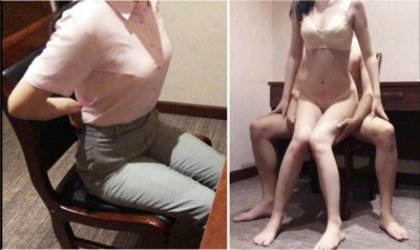 绿帽刺激！在你办公室操你老婆淫语对白！